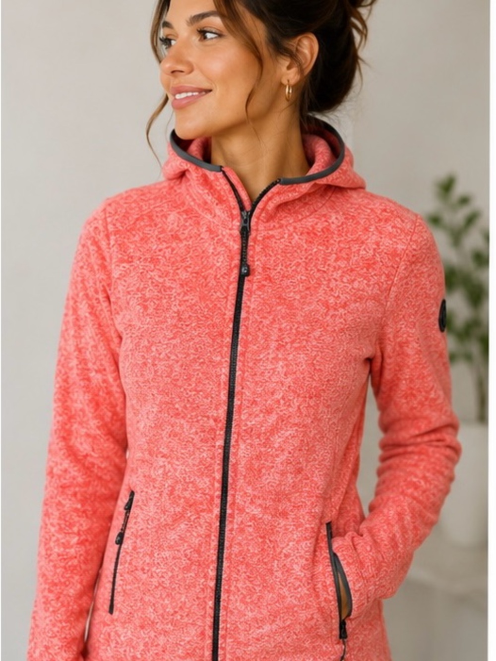 Killtec Coral Teddy Fleece Jacket | Hooded Outdoor Jacket | Cozy Hiking